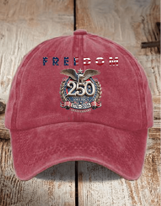 Unisex American 250th Print Casual Hat