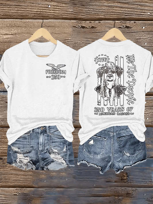 Women's 250 YEARS OF AMERICAN BADASS Print T-Shirt