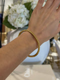 Gold Rope Bobble Bangle