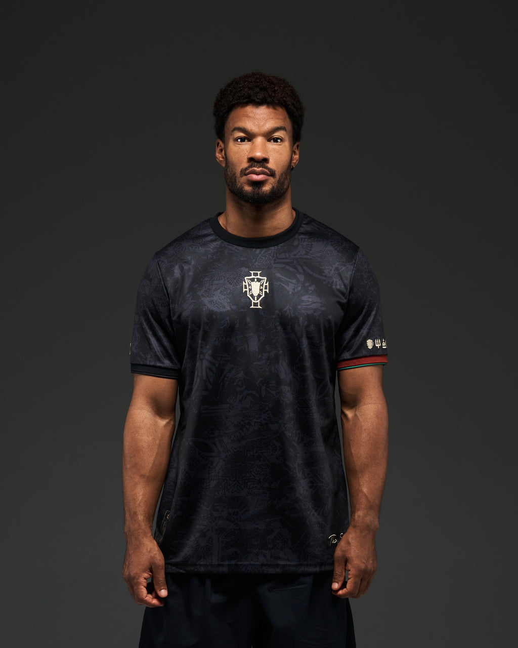Cristiano Ronaldo Commemorative Jersey, Black and Red