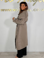 Long Belted Waterfall Jacket (3 Colours)