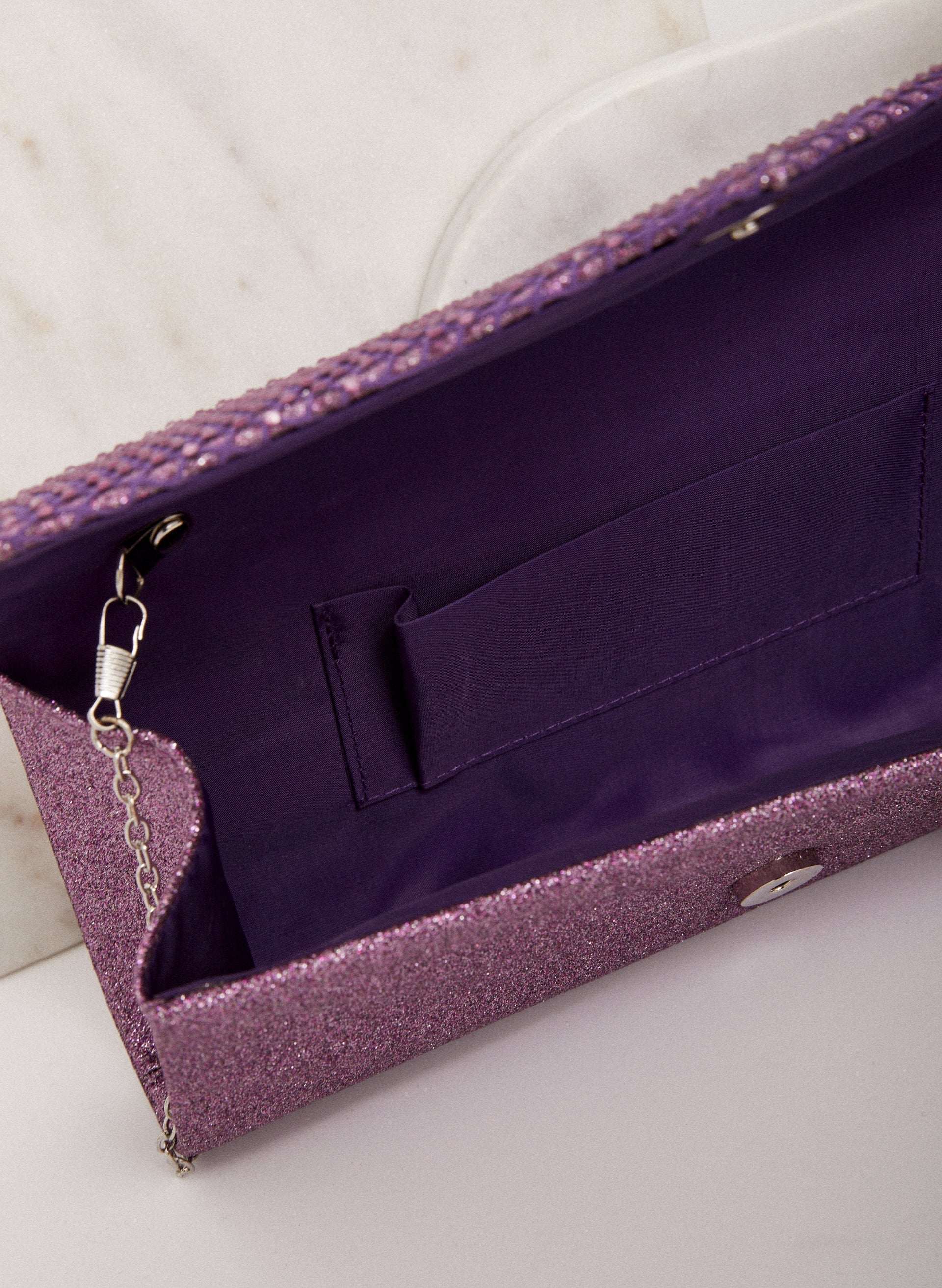 Rhinestone Detail Evening Clutch