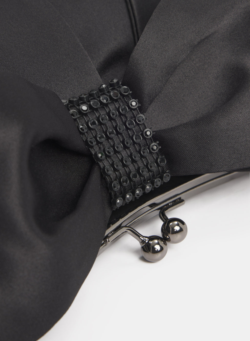 Satin Bow Clutch