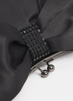 Satin Bow Clutch