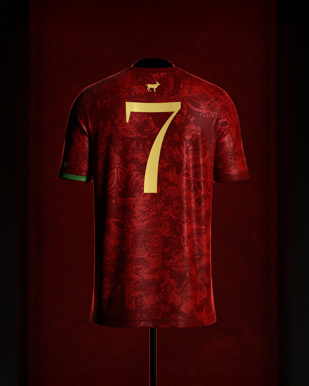 Cristiano Ronaldo Commemorative Jersey, Black and Red