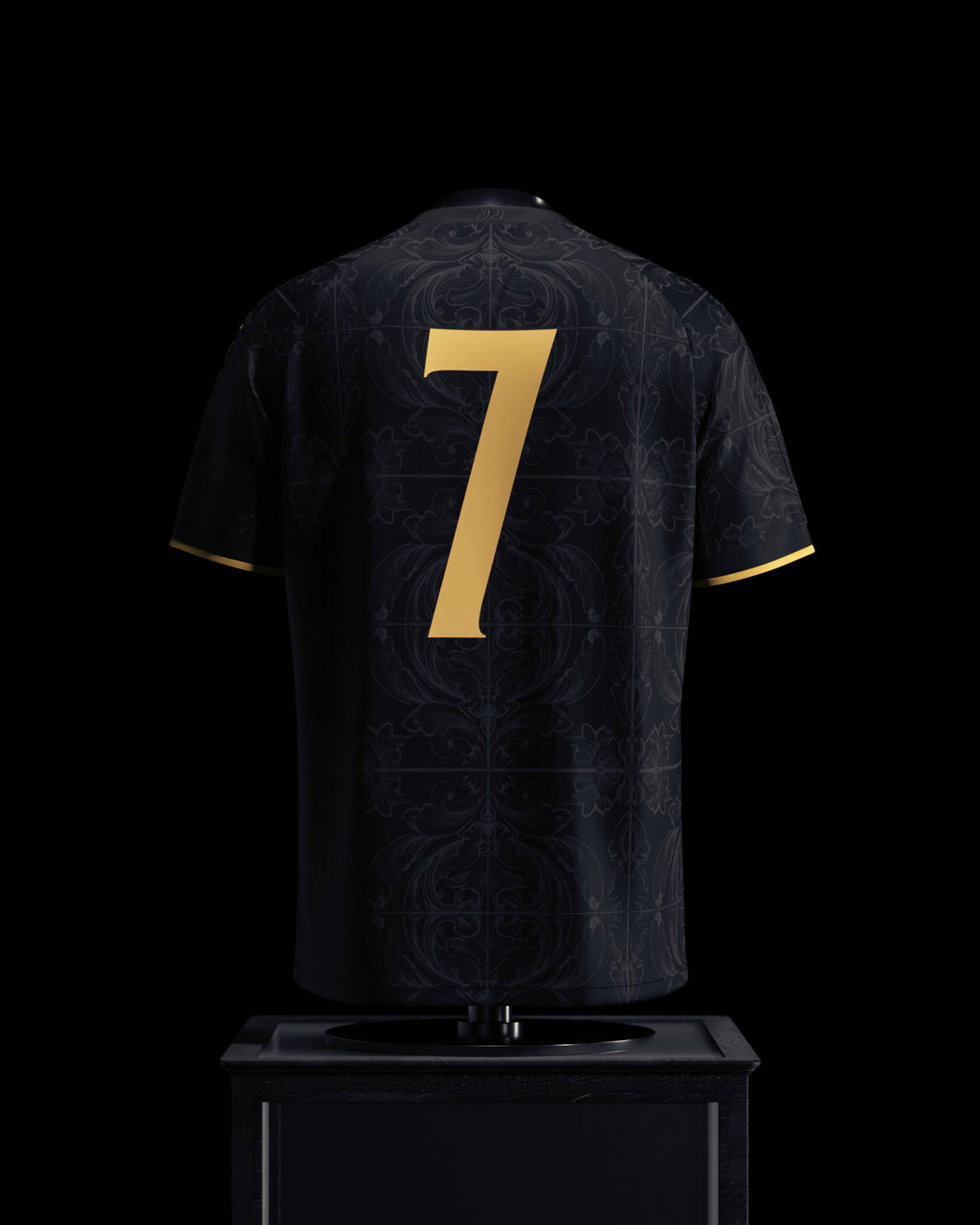Cristiano Ronaldo Commemorative Black and Gold Jersey