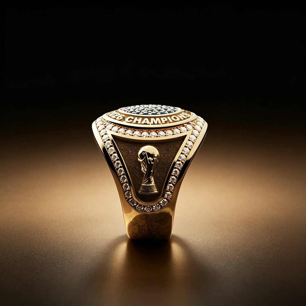 🏆⚽🔥Crafted from copper alloy, the first-ever commemorative World Cup championship ring, featuring exquisite craftsmanship—a must-have collectible for soccer fans