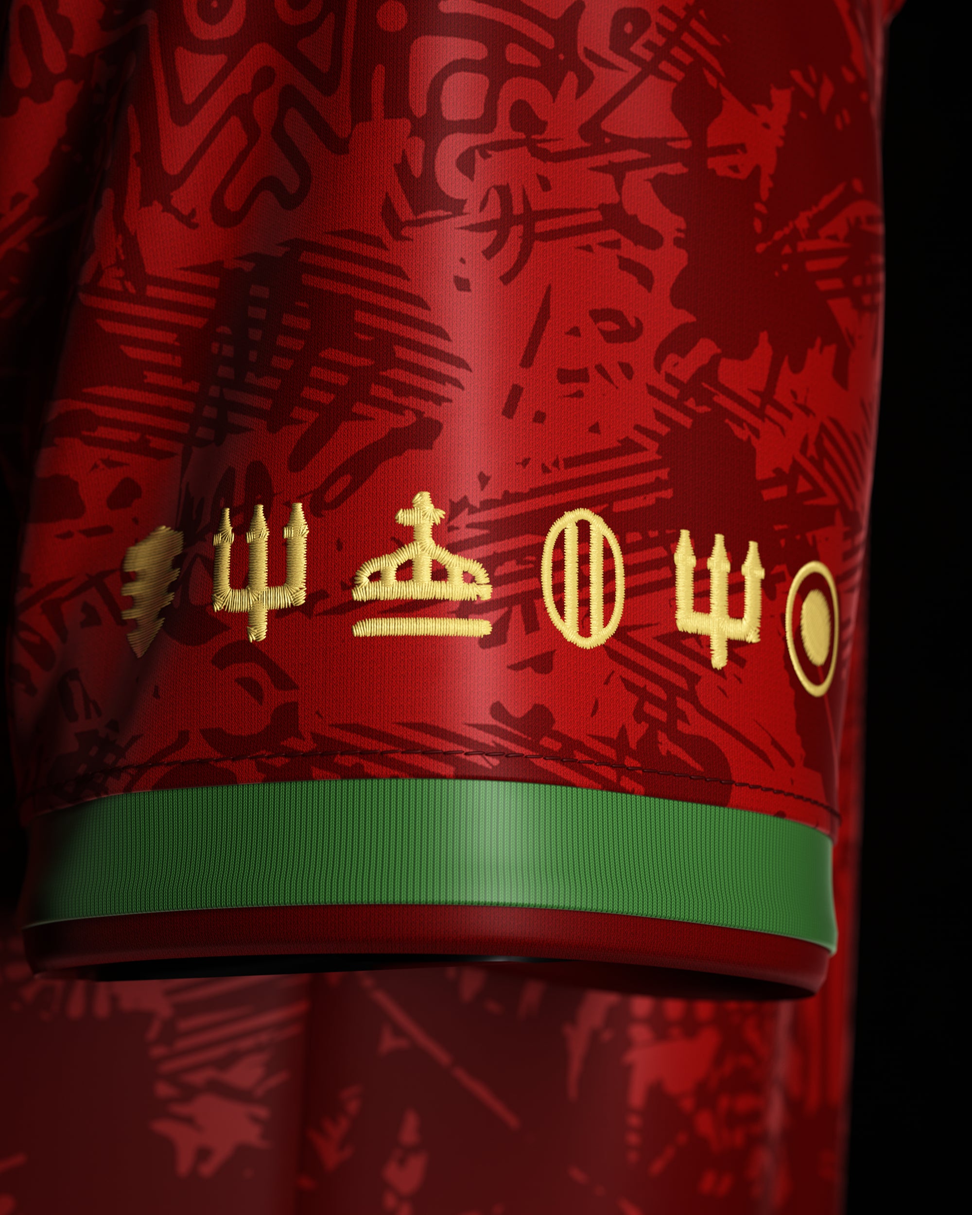 Cristiano Ronaldo Commemorative Jersey, Black and Red