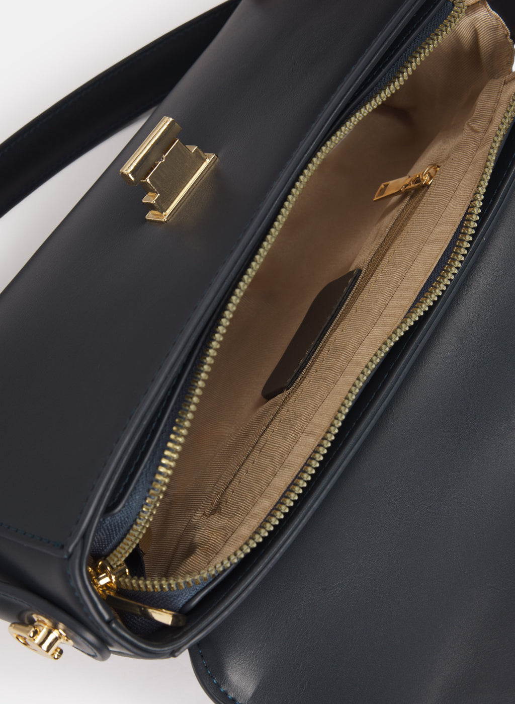 Vegan Leather Elongated Handbag