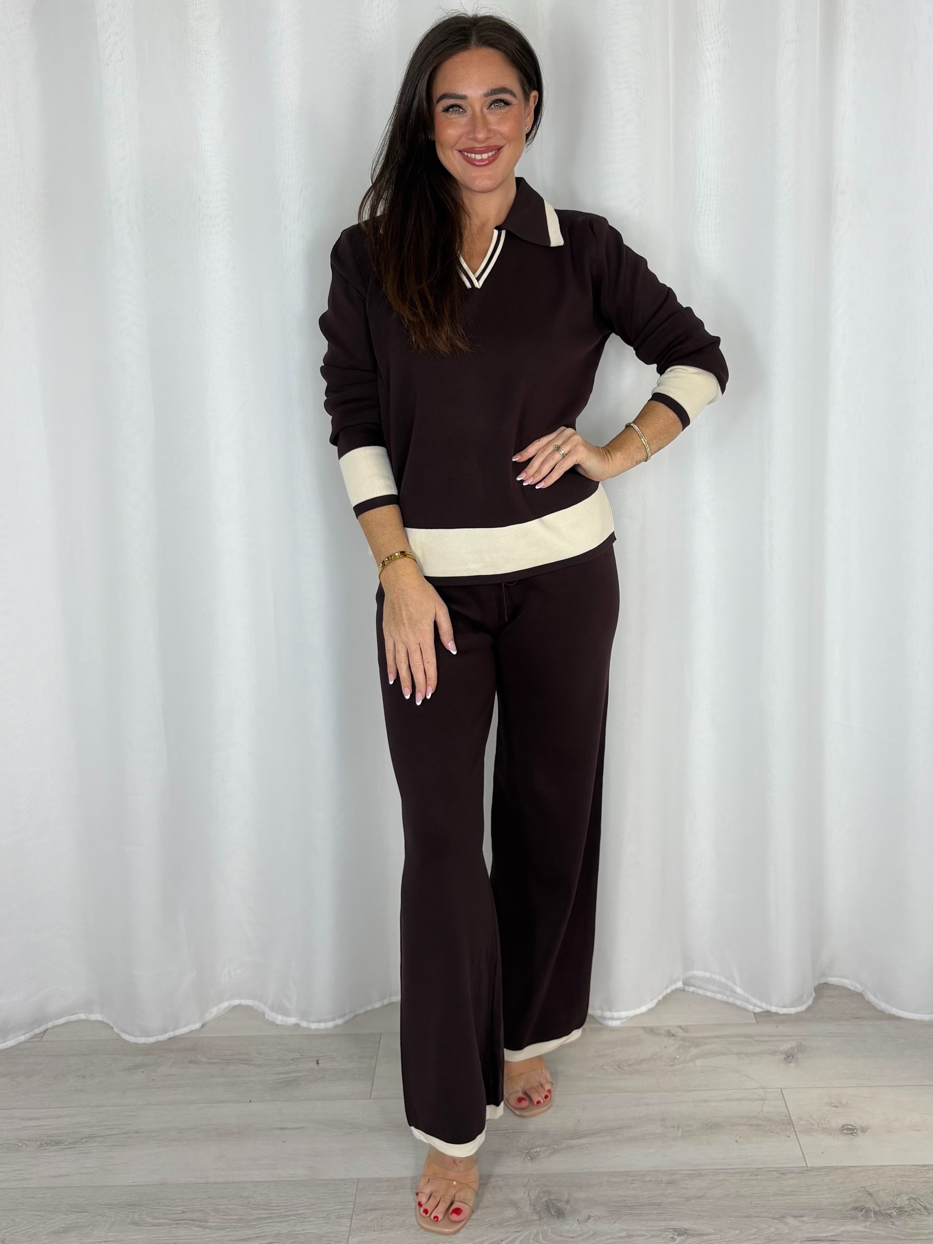 Collared Jumper And Trouser Co-Ord (4 Colours)