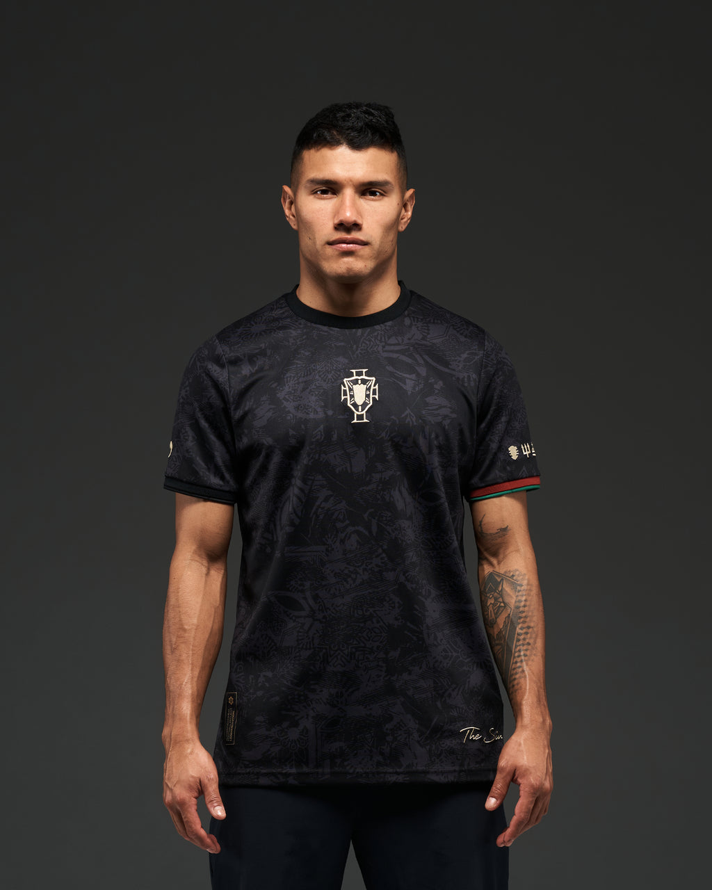 Cristiano Ronaldo Commemorative Jersey, Black and Red