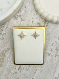 Gold Star Stud Earrings