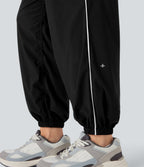 Low Rise Color Block Quick Dry Dance Joggers with Pockets