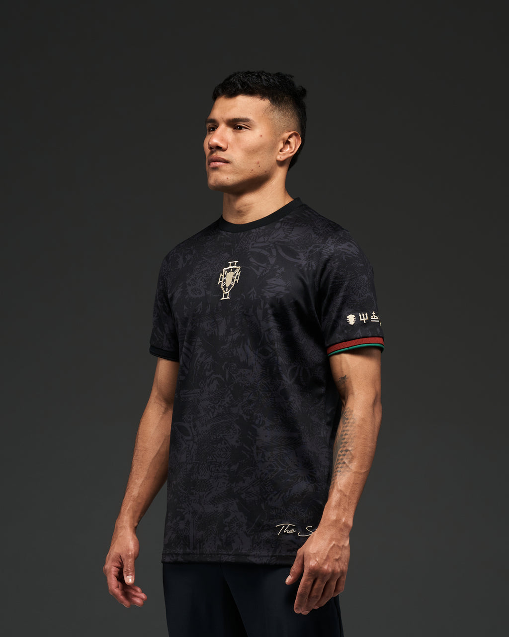 Cristiano Ronaldo Commemorative Jersey, Black and Red