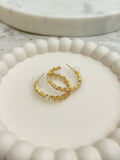 Diamante Hoop Earrings