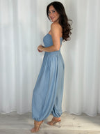 Smocked Bandeau Hareem Trouser Jumpsuit (4 Colours)