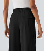 High Waisted Travel Cargo Pants with Pockets