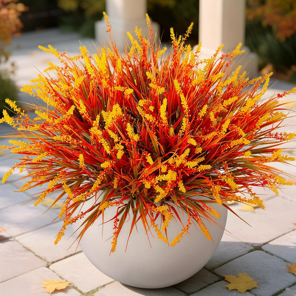 3 Bundles UV-Resistant Faux Monkey Grass
