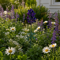 Blue Lupine Metal Garden Stake