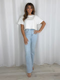 Denim Raw Hem Jeans (4 Colours)