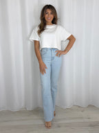 Denim Raw Hem Jeans (4 Colours)