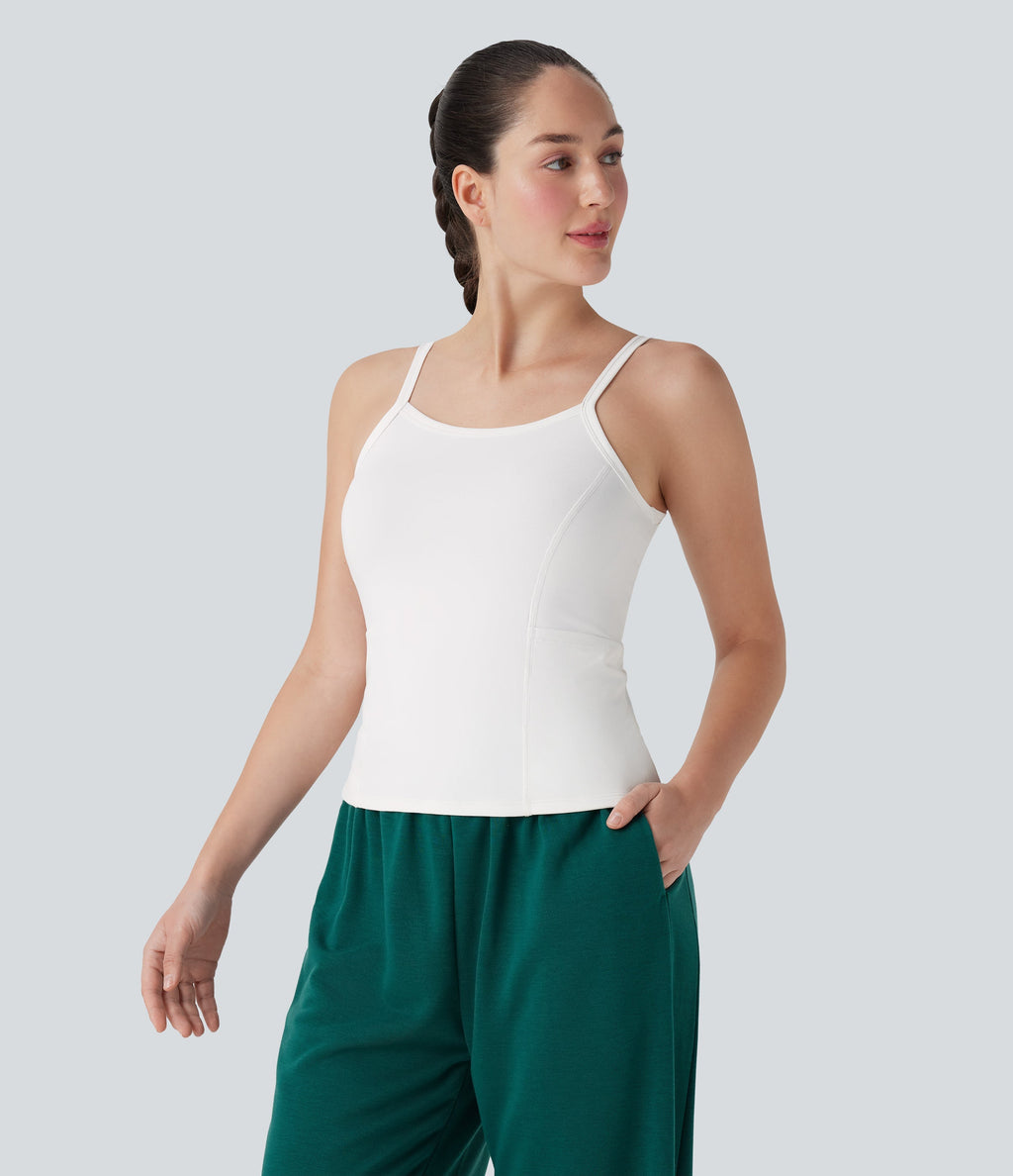 Pockets Plain Workout Cami Top