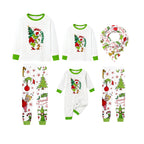 Holiday Family Christmas Pajamas Set With Funny Xmas Character Pattern Print