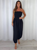 Smocked Bandeau Hareem Trouser Jumpsuit (4 Colours)