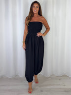 Smocked Bandeau Hareem Trouser Jumpsuit (4 Colours)
