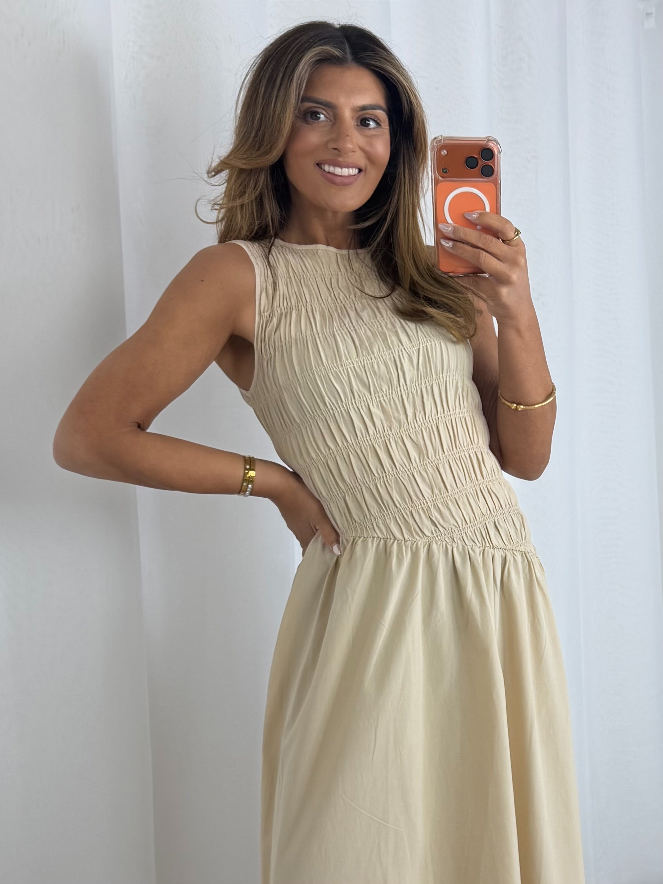 Smocked Bodice Maxi Dress (2 Colours)