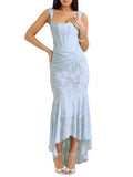 Bella | Blue bell floral maxi dress