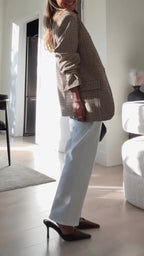 Womens Standing Collar Plaid Temperament Commuter Jacket