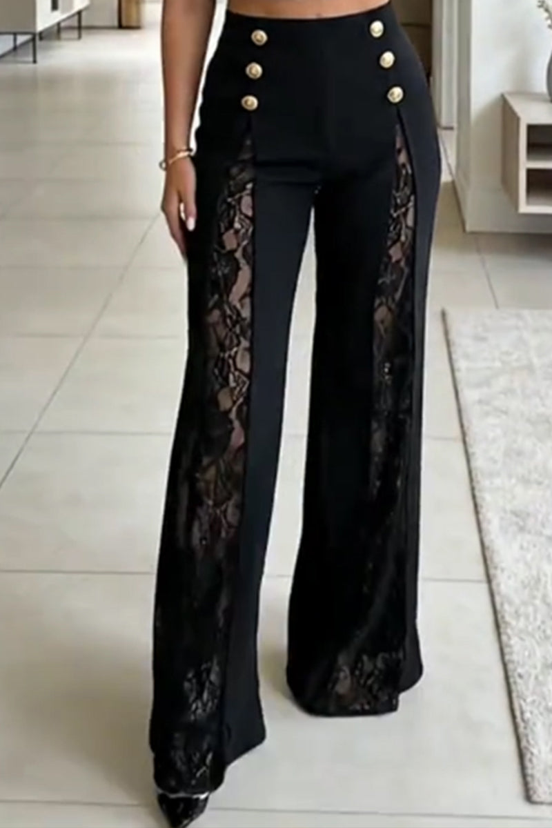 Women's Sleeveless Button Front Commuter Vest Top Or Wide Leg Pants