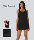 Water Repellent Wear-Resistant 2-Piece Mini Camping Cargo Dress with Pockets