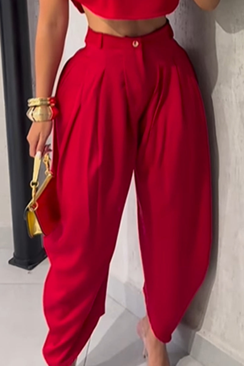 Women's Loose Fitting Shorts With A Slim Waist Vacation Top Or Loose Fitting Wide Leg Tapered Trousers