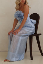 Women's Resort 3D Floral Bustier Pants Two-Piece Set