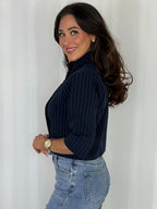 Pinstripe Cropped Blazer (2 Colours)