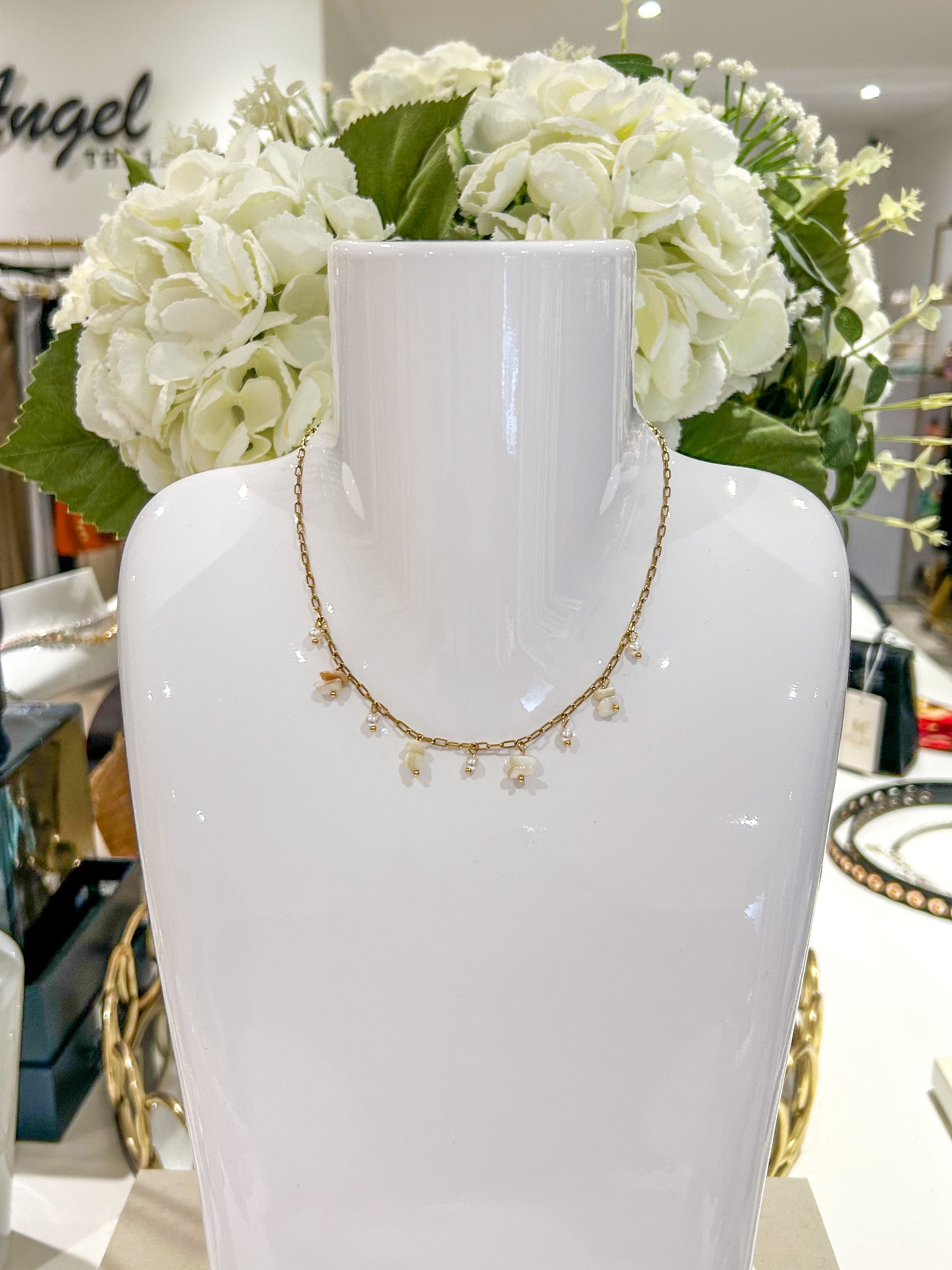 Gold Beaded Necklaces (12 Styles)