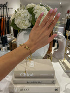 Gold Starfish Clasp Bracelet