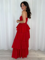 Layered Frill Maxi Dress (9 Colours)
