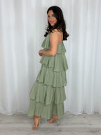 Ruffle Adjustable Strap Maxi Dress (6 Colours)