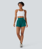 Super High Waisted 2-in-1 Yoga Shorts 3'' with Pockets