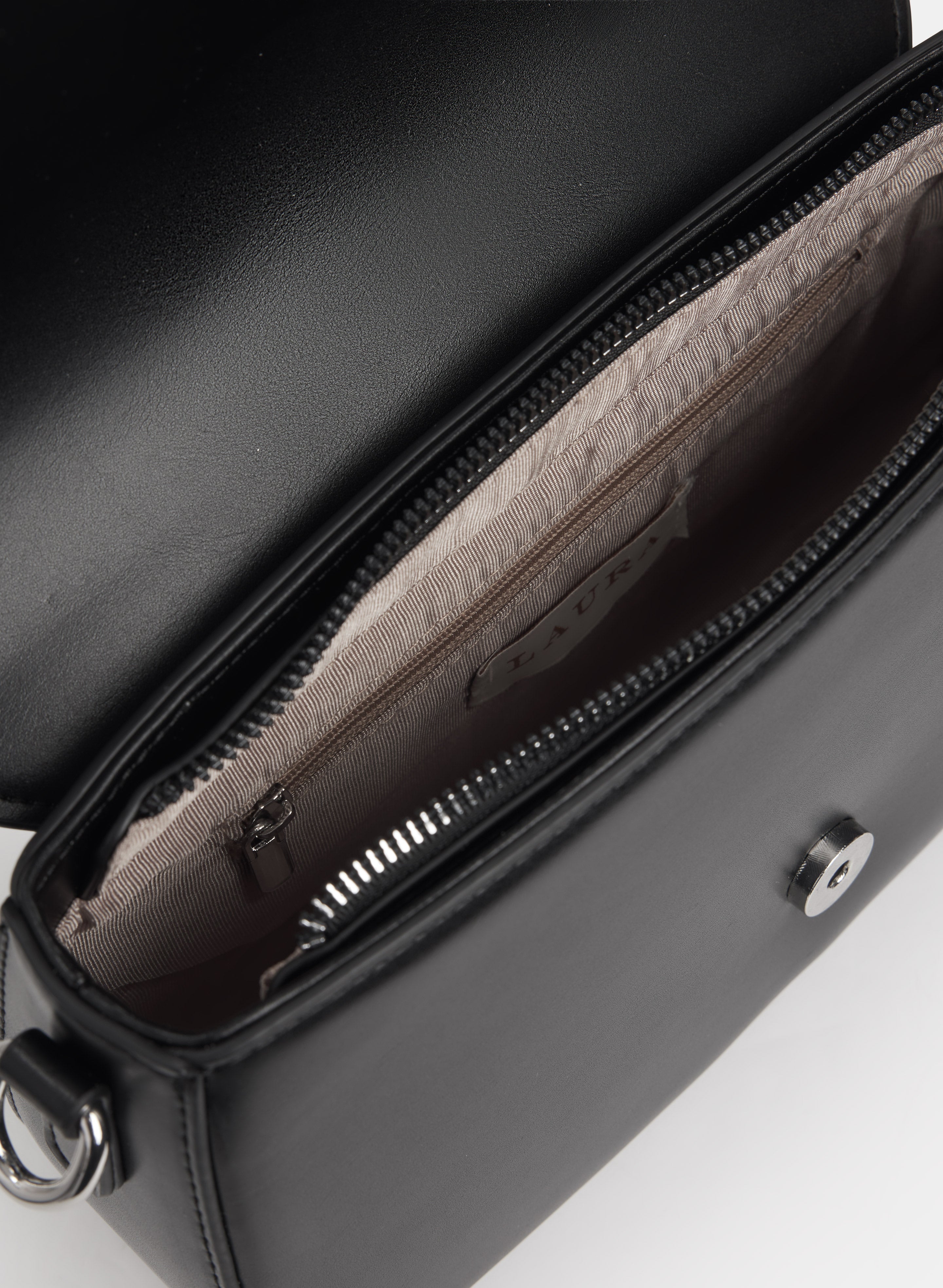 Vegan Leather Saddle Handbag
