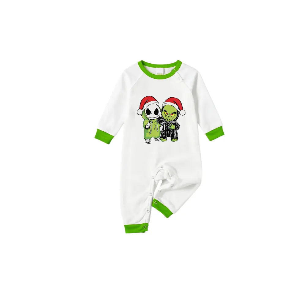 Holiday Family Christmas Pajamas Set With Christmas Pattern Print