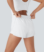Reflective 2-in-1 Quick Dry Running Romper with Pockets-Easy Peezy Edition-UPF50+