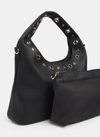 Grommet Embellished Bag