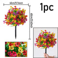 Outdoor Artificial flowers garden stakes – Waterproof,Windproof,UV Resistant Outdoor Faux Floral Decor