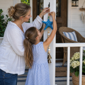 Blue Starfish Coastal Wind Chime with Bells
