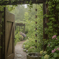 Tulip Rain Chain for Outdoor Garden Décor