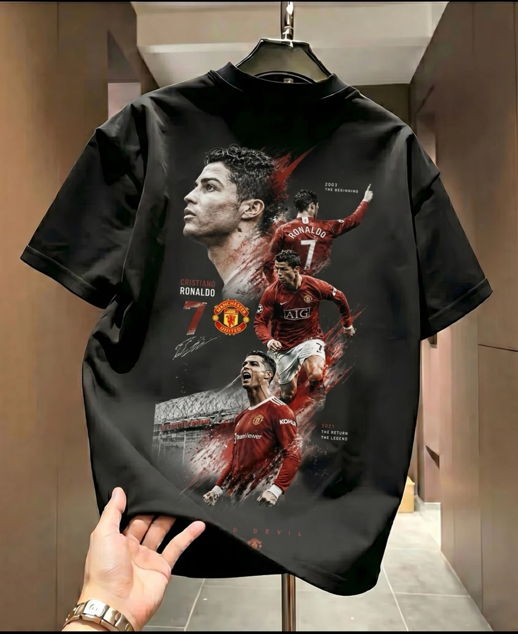 2026 Summer New Arrival: World Cup Cristiano Ronaldo 100% Cotton Breathable T-Shirt